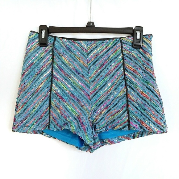 Lush Pants - Lush High Waisted Chevron Shorts